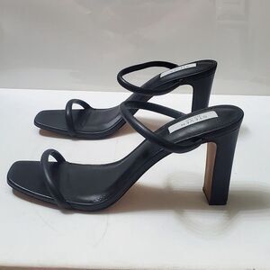 Steven by Steve Madden Womens size 11 Jazmin Black Strappy Block Sandal Heel